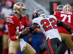 Purdy salió con molestias del juego del pasado domingo. AP/J. Jacobsohn