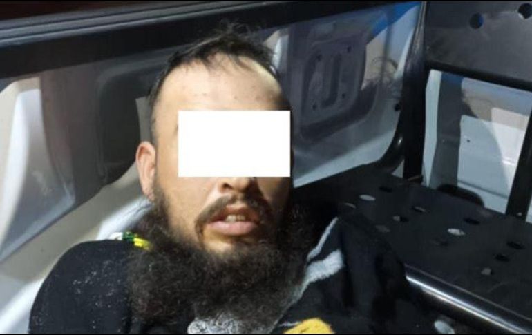 El detenido se identificó como Juan Ramón “N” de 30 años, quien fue puesto a disposición del Ministerio Público. ESPECIAL/Policía de Guadalajara