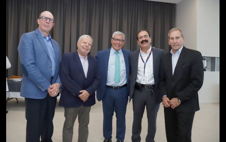 Orlando Merced O’Neill, Alain Laurent Gilbert, Jorge F. Clifton Correa, Joaquín Jiménez y José Luis Borrero. GENTE BIEN JALISCO/Claudio Jimeno