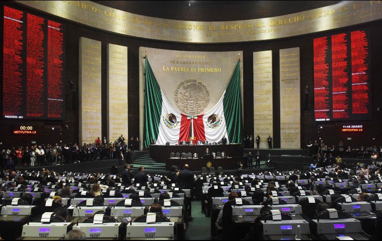 El pleno de la Cámara de Diputados recibió las minutas de reforma a diversas leyes secundarias en materia electoral. AFP / ARCHIVO