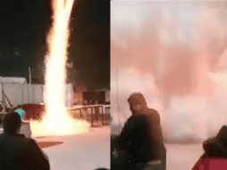 La quema se salió de control cuando una chispa cayó sobre una gruesa de cohetes que, de inmediato, se encendieron. ESPECIAL