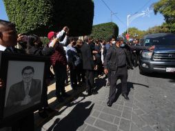 El gobernador de Puebla, Miguel Barbosa Huerta, fue sepultado la tarde de este jueves. SUN