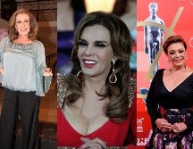 Las actrices ( Laura Zapata, Lucía Méndez y Sylvia Pasquel de izq a der) participaron en el reality show 