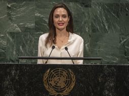 Angelina Jolie dice sentirse muy privilegiada por haber trabajado durante tantos años en la Agencia de las Naciones Unidas para los Refugiados. EFE / ARCHIVO