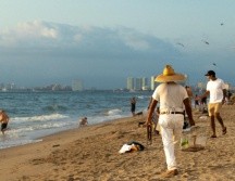 Autoridades de los tres niveles de Gobierno realizan un dispositivo de seguridad en Puerto Vallarta. ESPECIAL