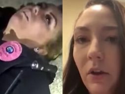 La oficial Courtney Bannick, que casi perdió el conocimiento al cerrarse sus vías respiratorias y fue salvada por un compañero de trabajo. ESPECIAL