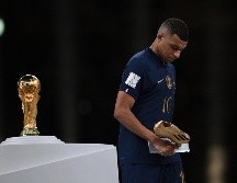 Kylian Mbappé anotó un 'hat-trick' este domingo en la final ganada por Argentina. AFP / P. Ellis