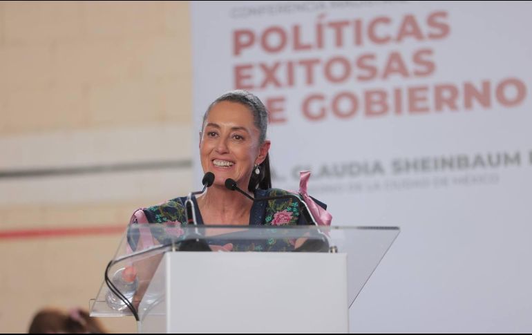 Claudia Sheinbaum Pardo, jefa de gobierno de la Ciudad de México, acudió a dar una conferencia en Yucatán. ESPECIAL