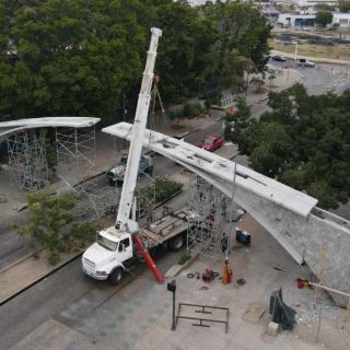 ¡Regresó! Queda nuevamente instalado el "puente" de La Normal