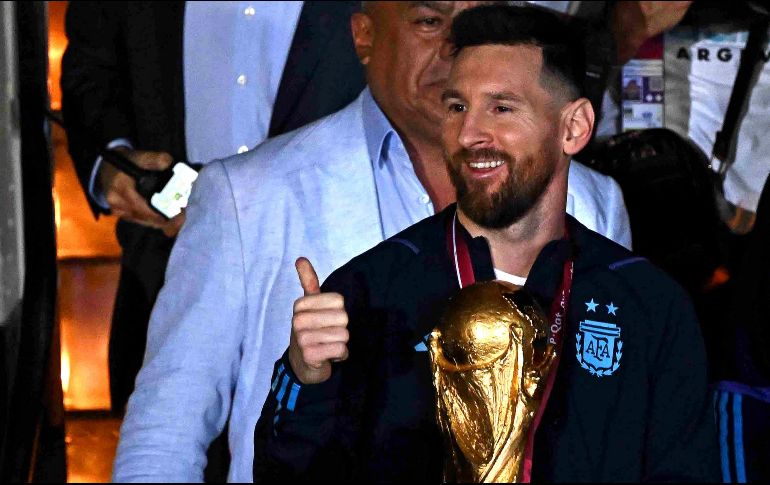 Leo Messi, en su quinta Copa del Mundo, batió varios récords antes de terminar con una sequía de 36 años sin ganar un Mundial. AFP / L. Robayo