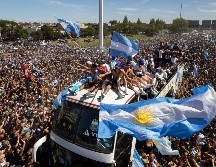 La caravana había se proponía llegar al céntrico Obelisco, en la avenida 9 de Julio, lugar de celebración por excelencia. AP / R. Abd