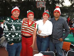 Claudio Zacarías Leal, Yoselyn Partida, Leticia Partida y Efrén Flores. GENTE BIEN JALISCO/Tony Martínez