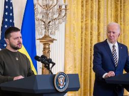 Joe Biden recibió este miércoles a Volodímir Zelenski en la Casa Blanca. EFE/JIM LO SCALZO