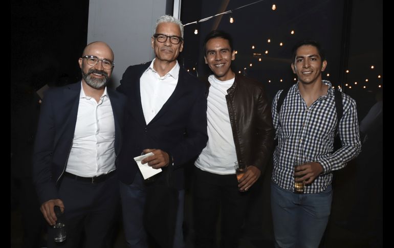 Diego Beristain, Carlos Torres, Alonso Arteaga y Marco Arce. GENTE BIEN JALISCO/Claudio Jimeno