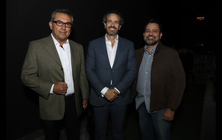 Horacio Fajardo, José Perera y Mario Viveros. GENTE BIEN JALISCO/Claudio Jimeno