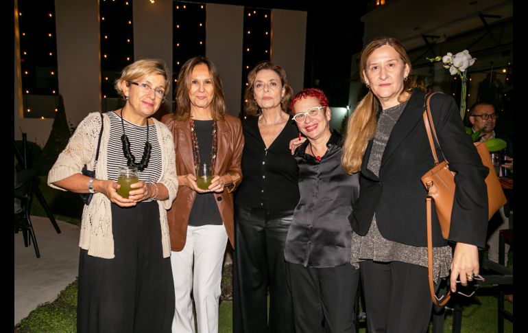 Belen López, María Dueñas, Ana Gavin, Marisol Pales y Liz Gabas. GENTE BIEN JALISCO/Jorge Soltero