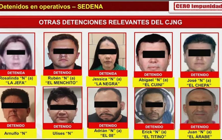 Aquí la información sobre los detenidos del Cártel Jalisco Nueva Generación y los crímenes que cometieron. YOUTUBE/Andrés Manuel López Obrador