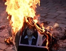 Los manifestantes exigen el cierre del Congreso y el adelanto de elecciones. En la foto, la presidenta Dina Boluarte. GETTY IMAGES.
