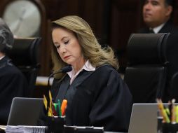 Un reportaje del medio Latinus señaló que la candidata a presidir la Suprema Corte de Justicia de la Nación (SCJN) plagió su tesis de licenciatura, publicada en el año de 1987. NTX / ARCHIVO