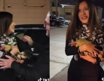En un segundo video compartido por el usuario se ve a la mujer abrazar al gallo a la altura de su pecho mientras indica que tardó en asimilar qué iba a hacer con un gallo. TIKTOK/ @jousinpalafox