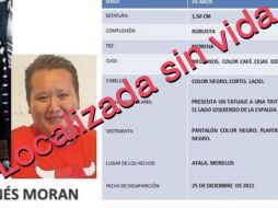 La exministerio público de 34 años fue reportada como desaparecida desde el pasado 25 de diciembre. ESPECIAL/ Fiscalía General del Estado de Morelos