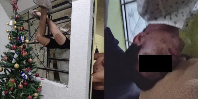 Yucat&aacute;n: Intenta robar casa y queda atorado en una ventana en M&eacute;rida