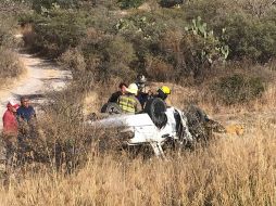 Un choque ocurrido ayer en la carretera Lagos - Encarnación de Díaz dejó cuatro personas muertas. ESPECIAL