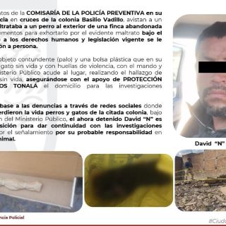 El "mataperros" de la colonia Basilio Vadillo, en Tonalá, ya está en la cárcel