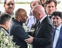 El presidente de la FIFA acudió a Sao Paulo para dar el pésame a los familiares de Pelé y también al pueblo brasileño. AFP/N. Almeida