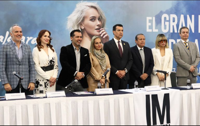 Mesa del Presidium en la conferencia de prensa de Intermoda 78. ESPECIAL/CHRISTIÁN PÉREZ.