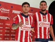 Pocho Guzmán y Daniel Ríos fueron presentados como jugadores de Chivas. El Informador/Diego Reos