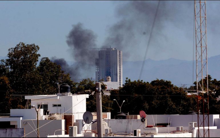 Los hechos de violencia en Culiacán ante la detención por parte del Ejército de Ovidio Guzmán paralizó la actividad económica en la capital de Sinaloa. EFE / J. C. Cruz