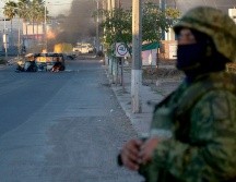 Elementos de los tres órdenes de Gobierno implementan operativos de vigilancia en Culiacán debido a los bloqueos. EFE/J. Cruz