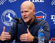 Sean McDermott, coach de los Bills, dice que el equipo se motiva con los avances de Hamlin. AP/J. Barnes