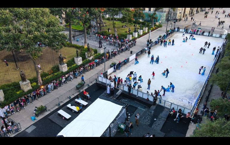 La pista comenzó a operar desde el 16 de diciembre en Paseo Alcalde, con horario de 9:30 horas a 21:30 horas. EL INFORMADOR/A. Navarro