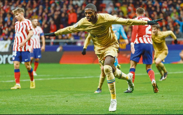 Ousmane Dembélé anotó el gol. EFE