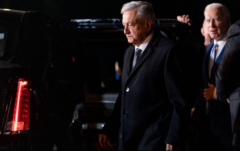 López Obrador mantendrá este lunes su encuentro bilateral oficial con Biden en el Palacio Nacional. AP / A. Harnik