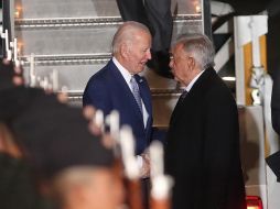 El Presidente de México y el de Estados Unidos se reunieron en Palacio Nacional. EFE/S. Gutiérrez