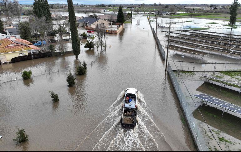 Se espera que aún más lluvia y nieve afecte al estado más poblado de Estados Unidos. AFP