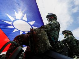 Soldados taiwaneses en un simulacro de defensa. La situación en el estrecho de Taiwán en 2022 se tornó 