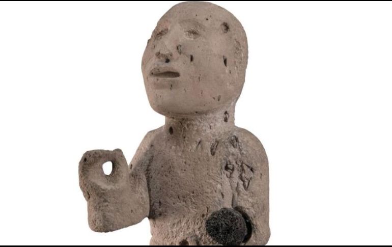 La escultura fue encontrada el pasado 3 de marzo del 2022. ESPECIAL/INAH