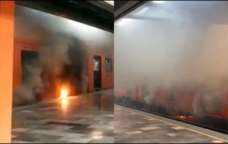 Se incendió un vagón en el la Línea 5 del Metro de la CDMX. ESPECIAL