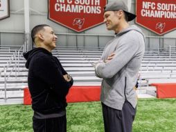 Daddy Yankee y Tom Brady estuvieron frente a frente. Twitter/@daddy_yankee