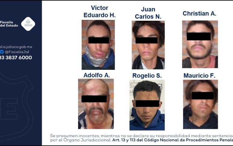 Las personas señaladas son Víctor Eduardo H. de 23 años, Juan Carlos M. de 21, Cristian A. de 24, Adolfo A. de 50, Rogelio S. de 20, Mauricio, de 21, así como dos menores de edad. ESPECIAL