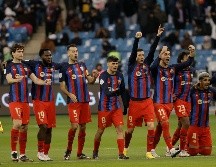 Barcelona definió de manera certera en la tanda de penales.  EFE/Juan Carlos Cárdenas