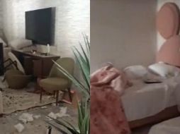 En la casa donde se detuvo a Ovidio Guzmán se encontraron balazos en las paredes, casquillos, granadas, manchas de sangre y un escorpión. ESPECIAL