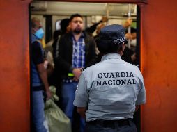 Ayer se anunció que más de seis mil elementos de la Guardia Nacional estarán en las instalaciones del metro de la Ciudad de México. SUN / D. S. Sánchez