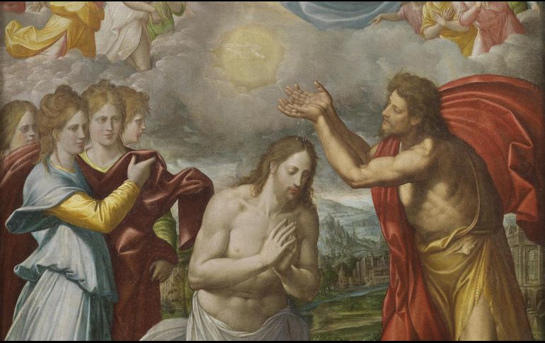 «Yo lo vi y doy testimonio de que éste es el Hijo de Dios» WIKIPEDIA/Bautismo de Cristo, de Juan Navarrete