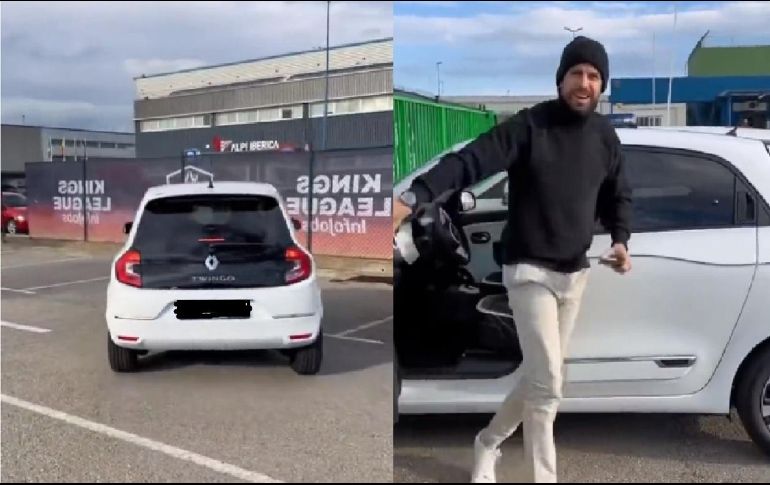 El video en el que se observa a Gerard Piqué llegar a bordo de un vehículo Twingo a la Kings League este domingo se ha viralizado en redes sociales. ESPECIAL
