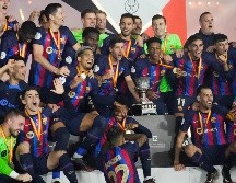 El equipo azulgrana logró su primer título del 2023, tras vencer 3-1 al Real Madrid.  AP/Hussein Malla